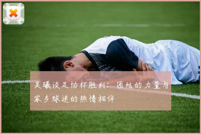吴曦谈足协杯胜利：团结的力量与家乡球迷的热情相伴