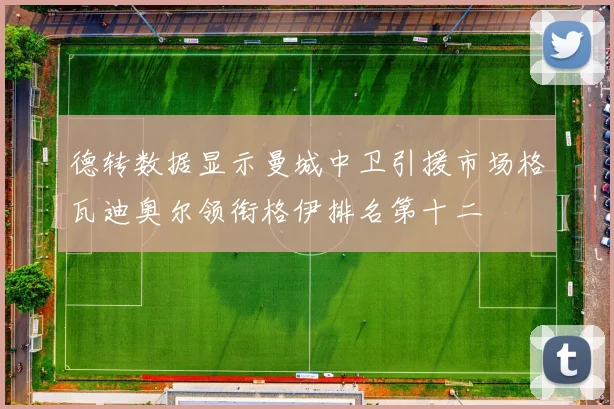 德转数据显示曼城中卫引援市场格瓦迪奥尔领衔格伊排名第十二